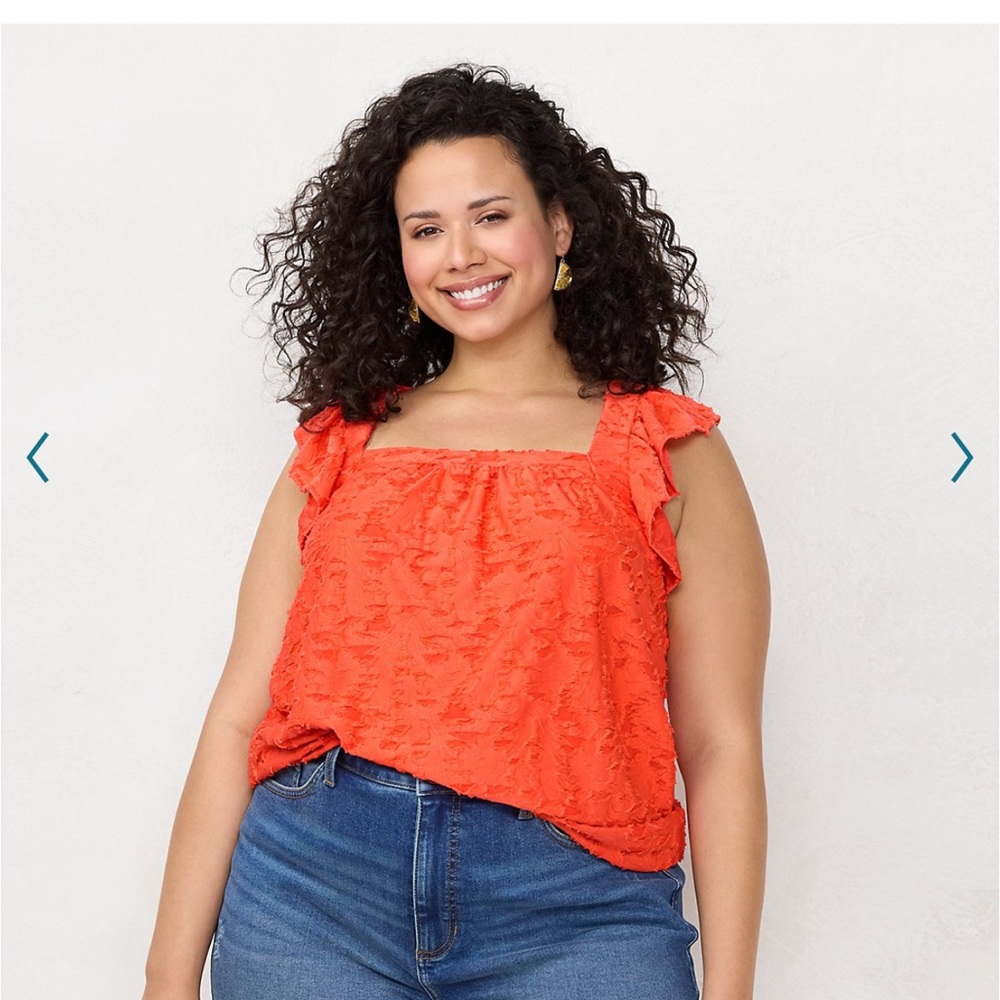 Lauren Conrad Ruffle Swing Top